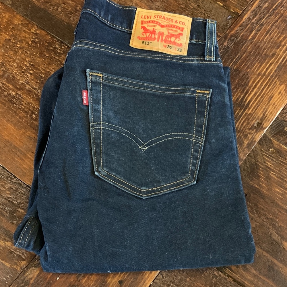 Levi's Men's Dark Blue 511 32 x 32 Jeans